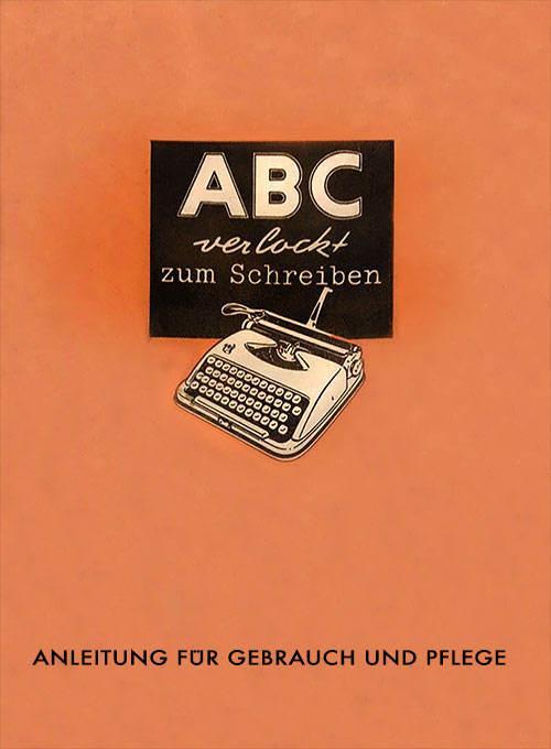 Koch's Adler/ABC Titelseite der Bedienungsanleitung 1955