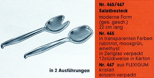 Salatbesteck (WVZ 427) 1955.