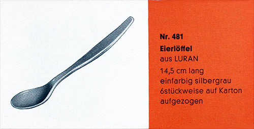 Eierlöffel (WVZ 430) 1956. 